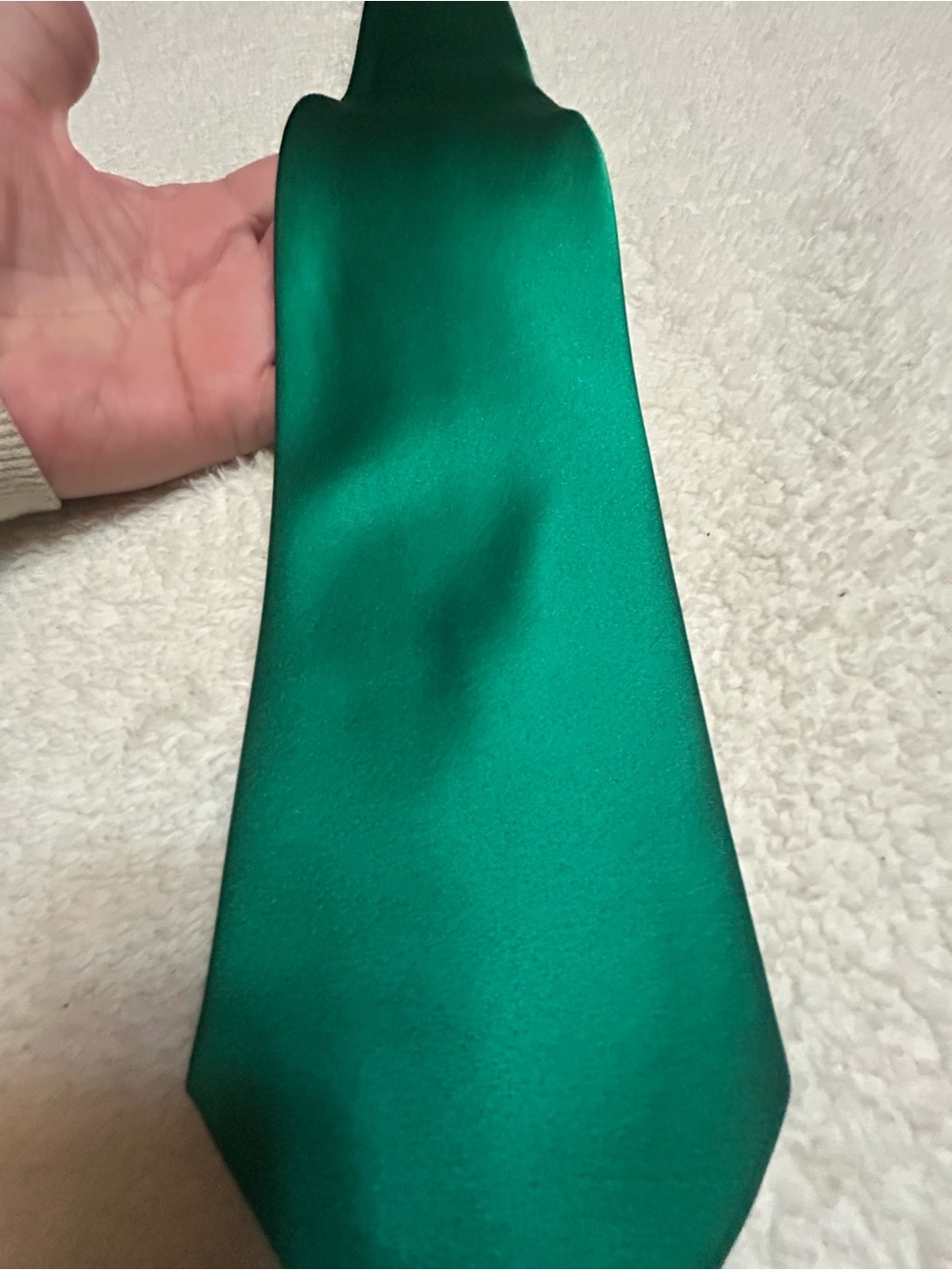 🎁3 for $30 - Emerald Green Solid Necktie